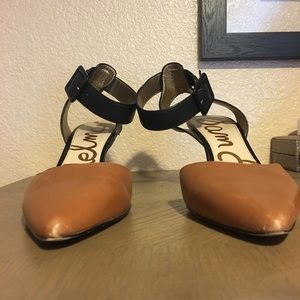 Sam Edelman Black and Tan Pumps size 8